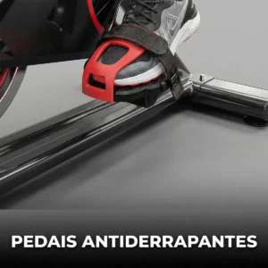 Bicicleta Ergométrica Fitness Para Cardio E Musculação Com Base Cor Preto E Vermelho 6kg Inercia Marca Sevenfit - Imagem 6