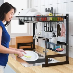 Escorredor De Louça Rack Organizador De Pia Moderno 65 Cm - Imagem 3