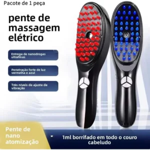 Escova Terapêutica 4 Em 1 Com Led E Laser Para Cabelos - Imagem 3