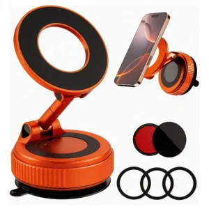 Suporte Celular Carro Magnético Rotativo 360dobrável Ventosa - Imagem 1