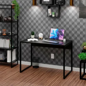Escrivaninha Gamer Industrial 90 cm Preto para Escritório e Apartamento - Imagem 3