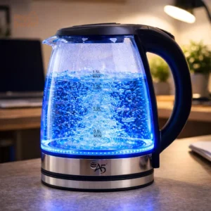 Chaleira Elétrica Vidro Inox Bule Jarro 220v Garrafa 1500w - Imagem 1