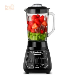 Liquidificador Copo De Vidro C/ 1,75l 550w Gradiente Preto - Imagem 1