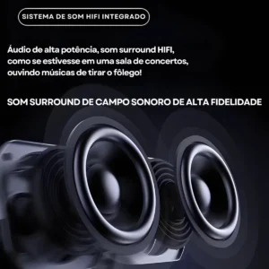 Projeto Hy320 Smart TV Android 11 WiFi6 390 ANSI Lumens Full HD 4K Mini Projeto Portátil Preto com Controle Remoto Bluetoth Cinema Em Casa - Imagem 6