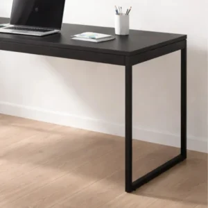 Mesa De Computador Escrivaninha Preta Pé Metalon Industrial 120x60 Jm3 Móveis - Imagem 8