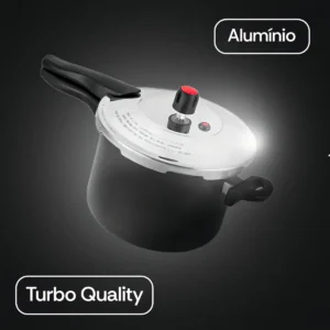 Panela de Pressão 4,5L Teflon Antiaderente Alegrete Cinza - Imagem 6