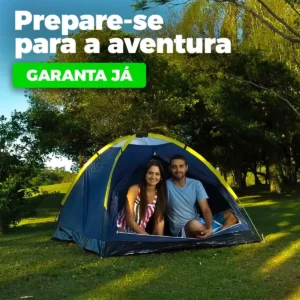 Kit Barraca Camping 4 Pessoas Iglu + Colchão Inflável Casal - Imagem 3