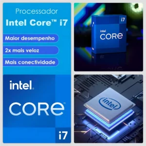 Computador Gamer Intel Core i7 16GB SSD 512GB Monitor 19" Kit Strong Tech - Imagem 4