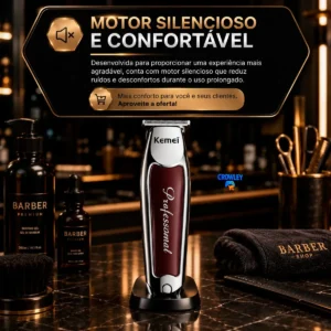 Maquina De Acabamento Detalhes Cabelo Barba Kemei Km-9163 - Imagem 4