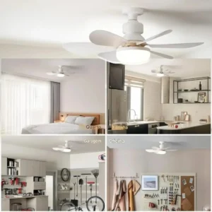 Ventilador Teto Lampada Luz Led Silêncioso Econômico 6 Pás - Imagem 4