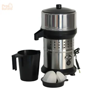 Espremedor de Fruta Industrial Metal Fenix 500W Inox Bivolt Limão Laranja - Imagem 1