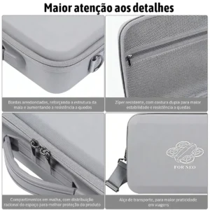 Para Dji Case Drone Neo 2 E Acessórios Impermeável Conveniente Pequeno Armazenamento Transversal E Portátil Cinza-escuro - Imagem 3