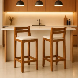 Kit 2 Banqueta Alta Ibiza Balcão Gourmet Jantar E Cozinha - Imagem 1