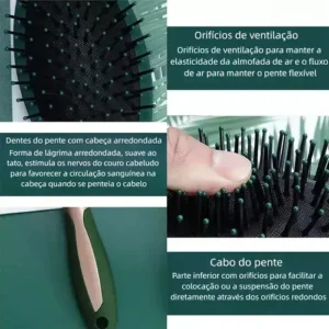 4 Peças Escovas De Cabelo Escova De Cabelo Profissional - Imagem 2