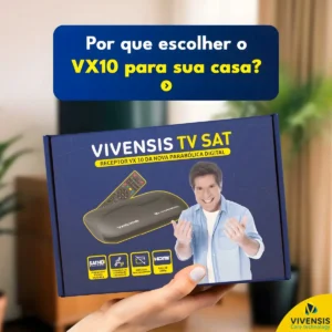Receptor Vivensis VX10 Nova Parabólica Digital Sathd Regional cor preto - Imagem 2