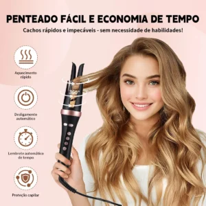 Forestory Modelador De Cachos Profissional Automático 32mm Giro Automático Rotação Automática Regulagem De Temperat Modelador De Cachos Automatico Modelador De Cachos Automático Cacheador Rotativo - Imagem 4