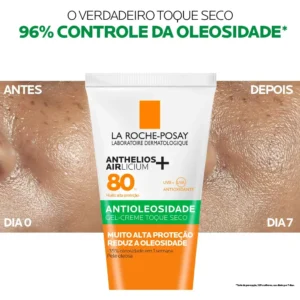 Protetor Solar Facial FPS 80 Antioleosidade Anthelios Airlicium La Roche-Posay 40g - Imagem 4