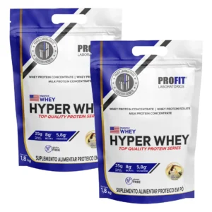 Hyper Whey Protein 1,8kg Isolado E Concentrado - Profit Labs Sabor Baunilha - Imagem 4