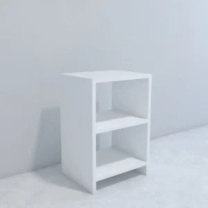 Mesa De Cabeceira Cama Quarto Branco 50cm - Imagem 4