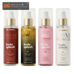 Kit 4 Body Splash Feminino 200ml Perfume De Luxo Colônia Iza - Imagem 1