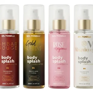 Kit 4 Body Splash Feminino 200ml Perfume De Luxo Colônia Iza - Imagem 1