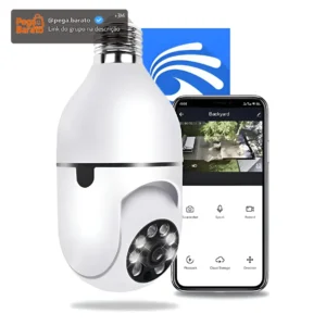 Câmera Lâmpada De Segurança Wifi Ip App Yoosee Visão Noturna - Imagem 1