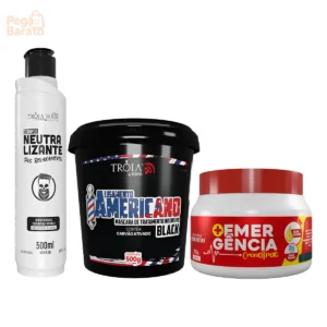 Neutralizante + Alisamento Americano + Reconstrução Tróia - Imagem 1