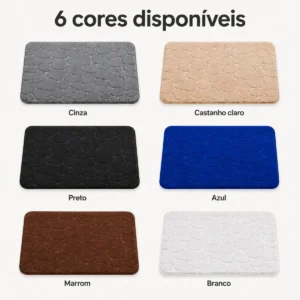 Tapete Banheiro Antiderrapante Macio Absorvente 60x40 - Imagem 4