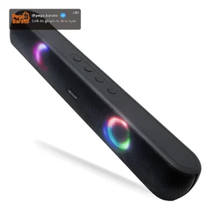Caixa De Som Soundbar Bluetooth Led Smart Tv Pc P2 Sd Usb - Imagem 1