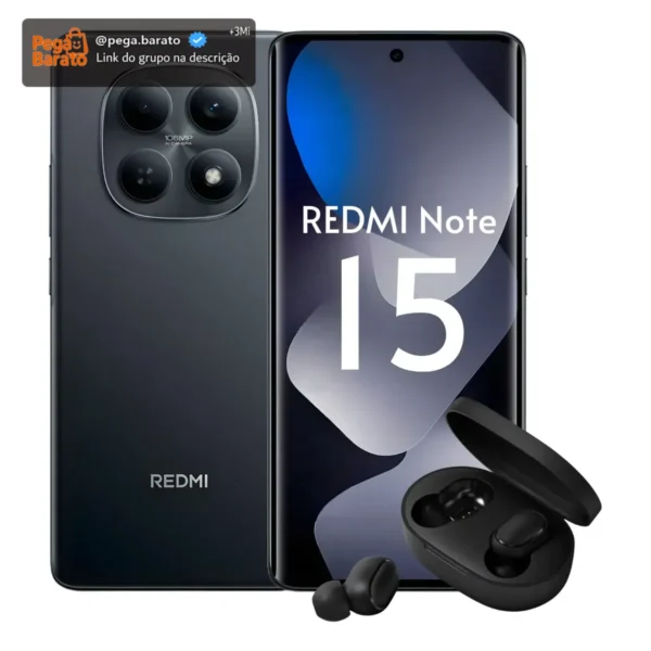 Celular Xiaomi Redmi Note 15 256gb 8gb Ram Dual Sim + Fone