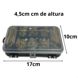 Kit 400 Peças Parafusos E Buchas P/ Parede Com Organizador - Imagem 8