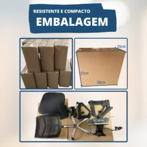 Cadeira De Escritório Até 150kg Executiva Presidente Office - Imagem 8