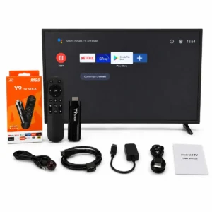 Tv Stick Y9 M98 4k Android Hdmi Smart Youtube Netflix Streaming Controle Remoto Wifi Modo Filme Series Jogos Tela Uhd Hdr Dolby Dts Porta Usb Suporte Apps Miracast Cast Video Multimidia Box Max - Imagem 7