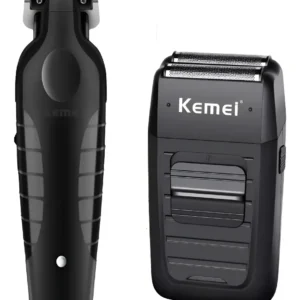 Kit Kemei Máquina de Corte KM-2299 e Acabamento KM-1102 Bivolt - Imagem 2