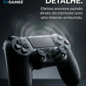 Controle Sem Fio Manete Bluetooth Joystick Para PS4 Tv Smart Samsung Pc Vídeo Game Celular com P2 Sngames - Imagem 7
