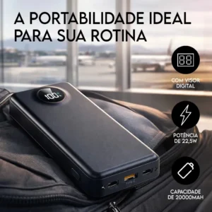 Carregador Portátil Davely Power Bank 20000mAh Turbo para Samsung, iPhone e Xiaomi - Imagem 4