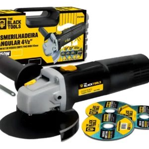 Esmerilhadeira lixadeira angular 750w 4.1/2 pol 115mm 11000rpm com maleta e discos bta780d The Black Tools - Imagem 3