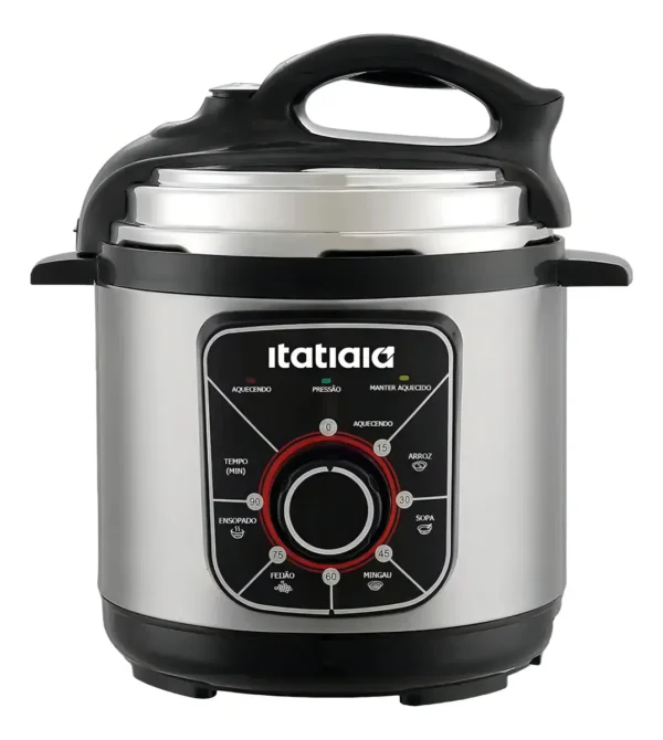 Panela De Pressão Elétrica Itatiaia Essencial 3l 700w Inox Preto