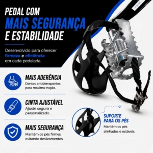 Bicicleta Ergométrica Spinning Mopower Sprint X Shock roda inércia 20kg suporta até 120kg - Imagem 7