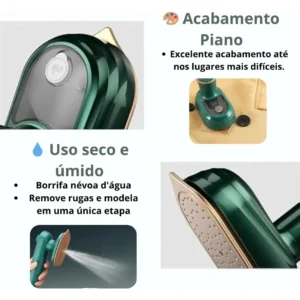 Mini Ferro De Passar Roupa A Vapor Para Viagem Bivolt - Imagem 6