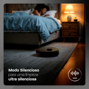 Robô Aspirador de Pó Velds 3 em 1 – Varre Aspira e Passa Pano com Mapeamento via App e Sensor Antiqueda, Preto - Imagem 7