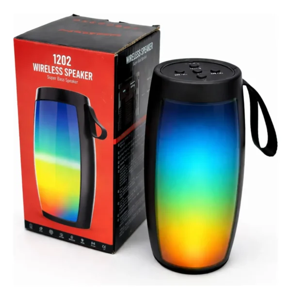 Caixa De Som Portátil Com Led Caixa De Som Bluetooth