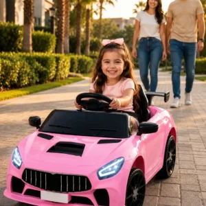 Carrinho Elétrico Infantil Rosa 12V Bribri Blush Racer com Controle Remoto - Imagem 8