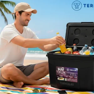 Caixa Termica Suv Cooler Com Alça 20 Litros Praia Pesca Camping Cor Preto Termolar - Imagem 8