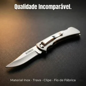 Canivete Inox Pescaria Caça Com Trava Estilo Zebu - Bondu Inox - Imagem 7