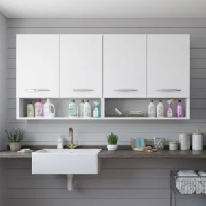 Armário De Cozinha 4 Portas Com Design Atual Aéreo - Imagem 2