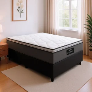 Cama Box Casal Colchão Gazin Molas Ensacadas Pillow Maximus - Imagem 3
