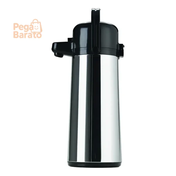 Invicta Garrafa Térmica Grande 1,8 Litro Café Chá Hotel Cor Prateado