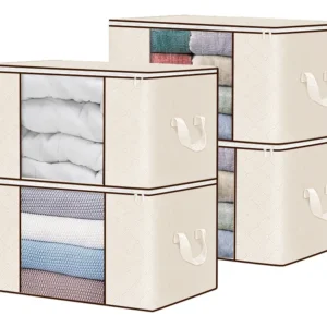 Kit 4un Saco Organizador Edredon Cobertor Multiuso Dobrável - Imagem 1