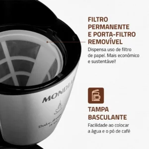 Cafeteira Elétrica Dolce Arome Mondial 550W - C-30-18X-FB - Imagem 5